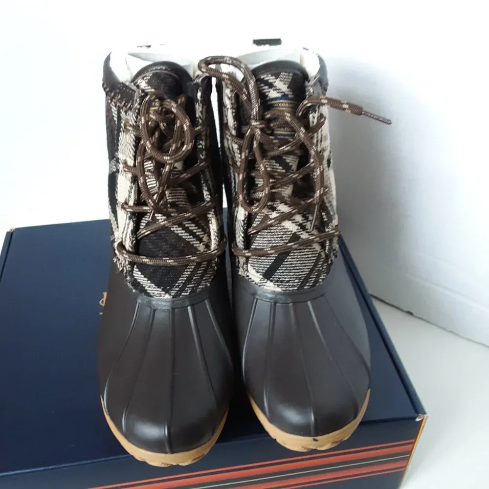 Pendleton Women's Winter Duck Boot size 6M Plaid Shoes